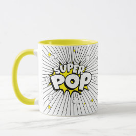 Minimal Fun SUPER POP! Popcorn Pun | Pop Art Tasse