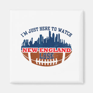 Minimal Funny ich bin nur hier, um New England ver Magnet
