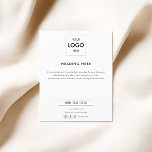 Minimal für das Business Marketing Schwarz Flyer<br><div class="desc">Einfaches Business-Flyer.</div>