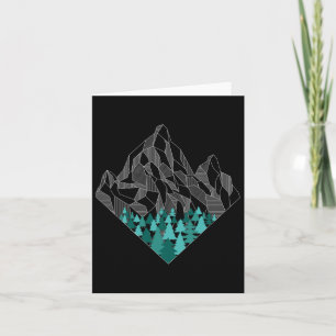 Minimal Gebirge Geometrie Außenwelt Wandern Karte