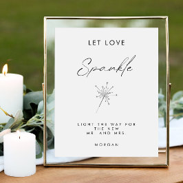 Minimal Gelassen Liebe Sign Wedding Table Sign Poster