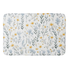 Minimal Gentle Colorful Garden Wildblumen Kinderzi Badematte