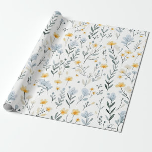 Minimal Gentle Colorful Garden Wildblumen Kinderzi Geschenkpapier