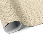 Minimal Gold Ivory Creamy Mesh Honeybee Delicate Geschenkpapier<br><div class="desc">BlumenK Eleganz und Chic</div>