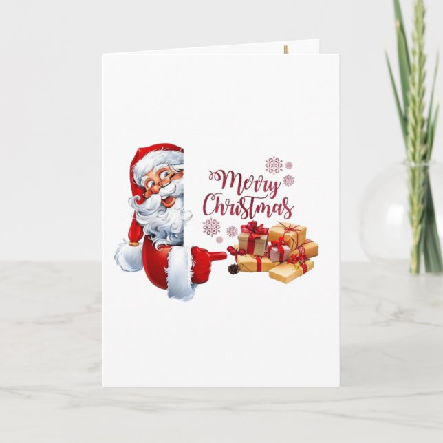 Minimal Golden Christmas Tree Card | Elegant Holid Karte (Vorderseite)