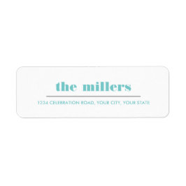 Minimal grafisch | Aqua Blue Hipster