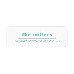 Minimal grafisch Aqua Blue Hipster