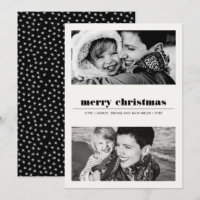Minimal grafisch | Black Merry Christmas 2 Foto