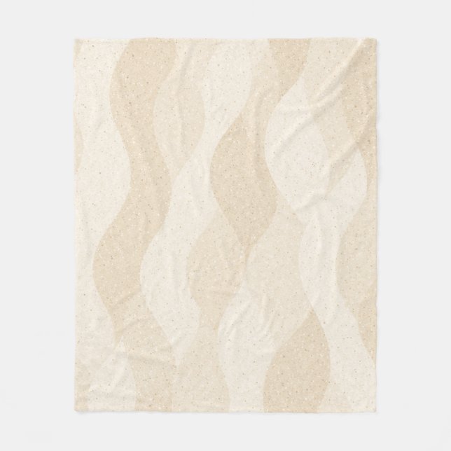 Minimal Grain Texture ,Soft, Neutral pattern Fleecedecke (Vorderseite)