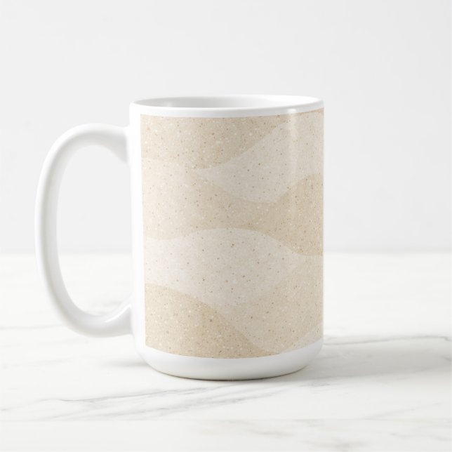 Minimal Grain Texture ,Soft, Neutral pattern Kaffeetasse (Links)