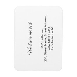 Minimal grau haben wir hinzugefügt Namen Adresse T Magnet