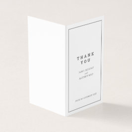 Minimal graue viereckige Hochzeit danke Ihnen dafü