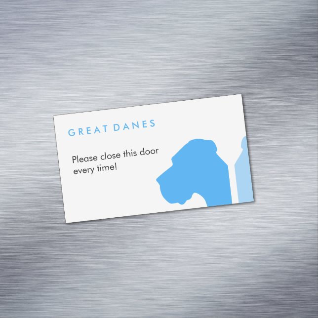 Minimal Great Dane ID series Magnetische Visitenkarte (Beispiel)