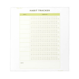 Minimal Green Daily Checklist Planner Design Notizblock