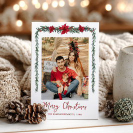 Minimal Greenery Garland Frohe Weihnachten 1 Foto