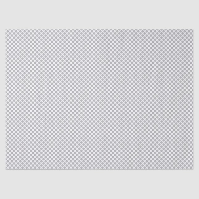 Minimal Grey Polka Dot Pattern  Seidenpapier (Vorderseite)