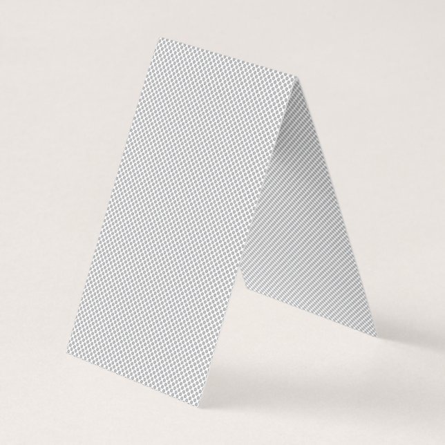 Minimal Grey Polka Dot Pattern  Visitenkarten (Rückseite)