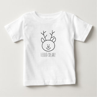 Minimal Hallo Liebe Weihnachten Rentier Baby T - S Baby T-shirt
