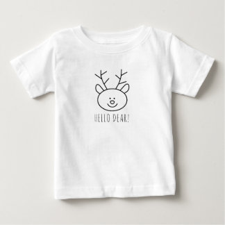 Minimal Hallo Liebe Weihnachten Rentier Baby T - S T-shirt