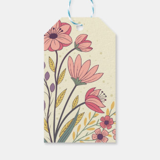 Minimal Happy Father's Day Round Sticker mit Hand Geschenkanhänger