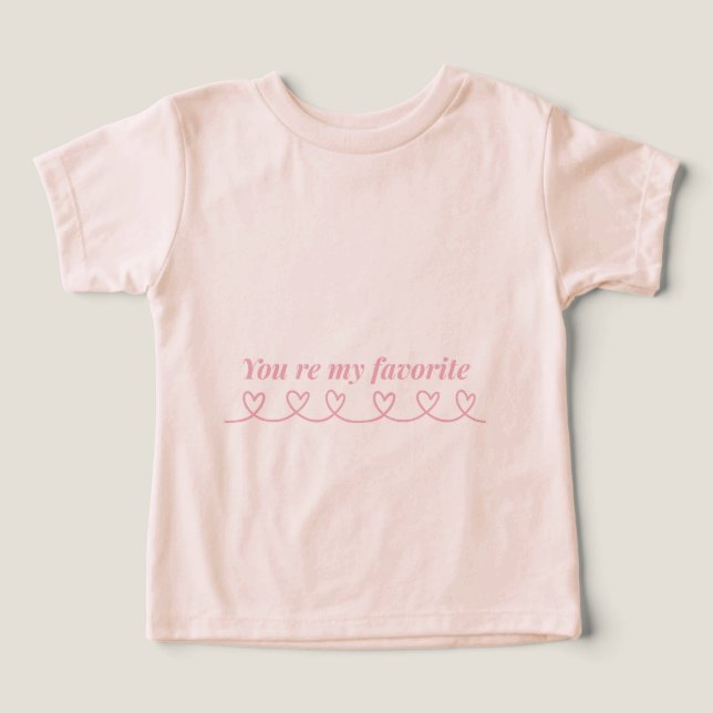 Minimal Heart Arrow Valentine T-Shirt (Design Vorderseite)