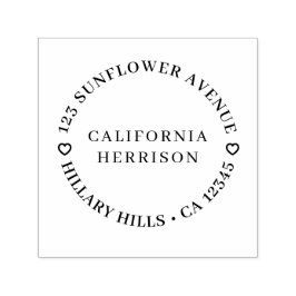 Minimal Heart Design | Custom Return Address Stamp Permastempel