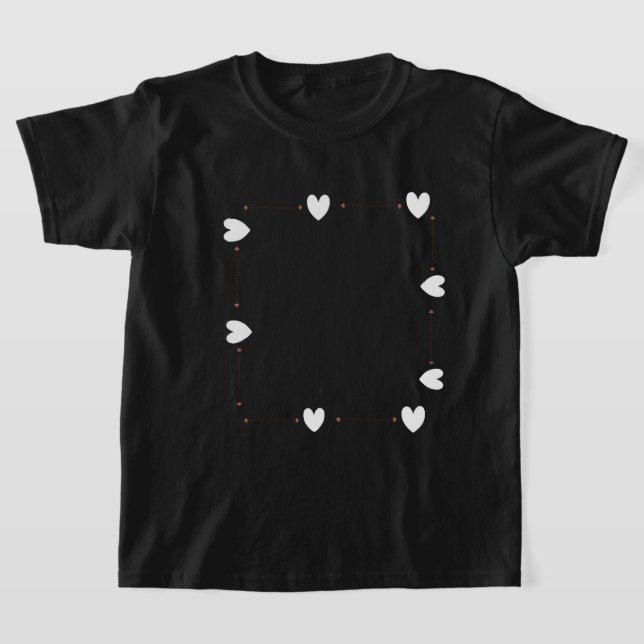 Minimal Heart Kids T-Shirt – Cute Love Design (Ablage )