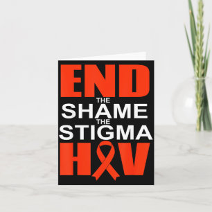 Minimal HIV-Scham Stigma Rot Karte