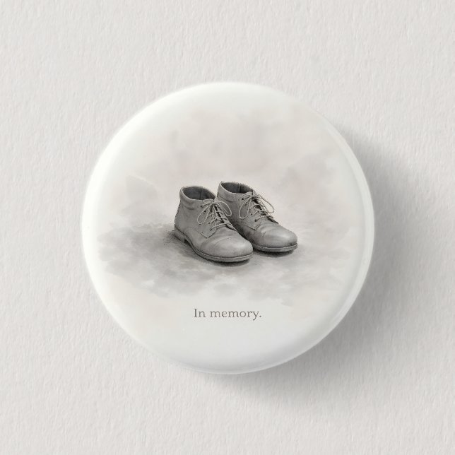 Minimal Holocaust Remembrance Day  Button (Vorderseite)
