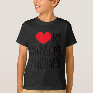 Minimal Ich liebe meinen großartigen Ehemann rotes T-Shirt