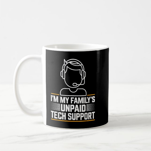 Minimal im my Familys unbezahlter technischer Supp Kaffeetasse (Links)