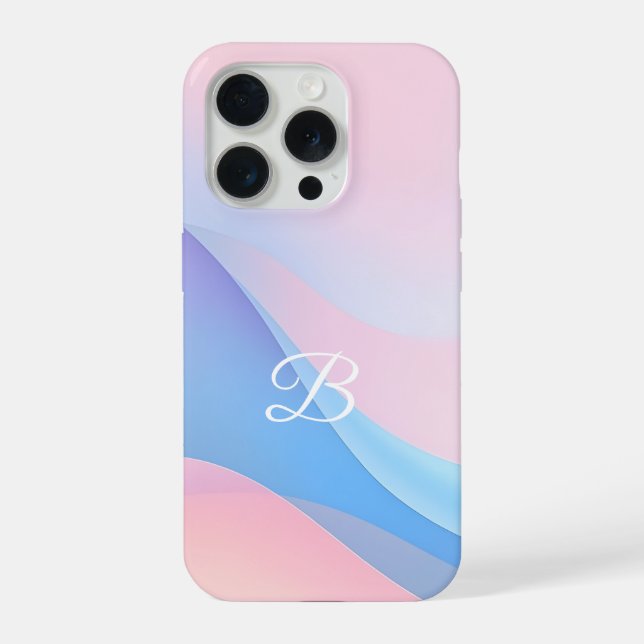 Minimal Initial B Phone Case – Modern Aesthetic De iPhone Hülle (Rückseite)