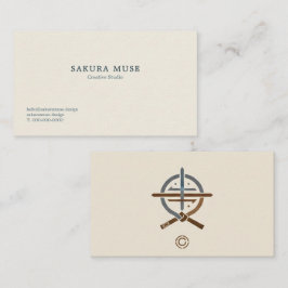 Minimal Japanese Business Card  Visitenkarte