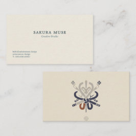 Minimal Japanese Business Card  Visitenkarte