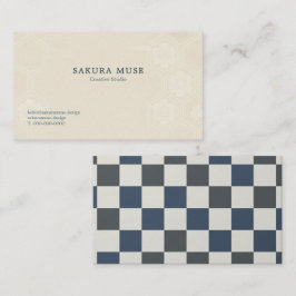 Minimal Japanese Kamon Business Card – Modern  Visitenkarte
