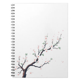 Minimal Japanese Tree Branch Notizblock