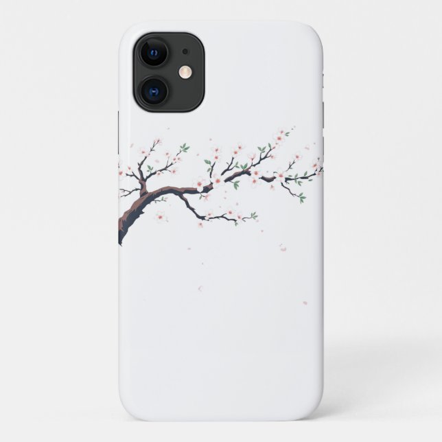 Minimal Japanese Tree Branchi Phone / iPad case (Rückseite)