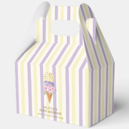 Minimal kleine Blume Scoop Ice Cream Baby Dusche Geschenkschachtel