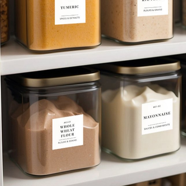 Minimal Küchenpantry - Lebensmittelspeicherorganis Aufkleber (Von Creator hochgeladen)