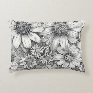 "Minimal kühl - Motivierend Schwarz-Weiß-Zitat P Dekokissen