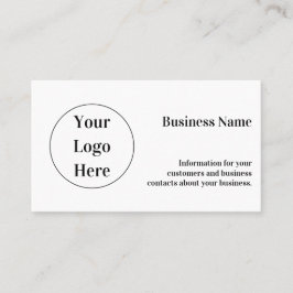 Minimal kundenspezifisch moderne Schwarz und Weiß Visitenkarte