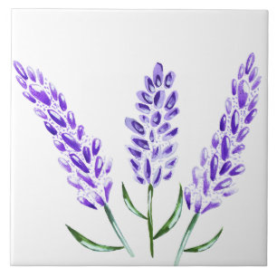 Minimal Lavender Floral Botanischer Bauernhof Fliese
