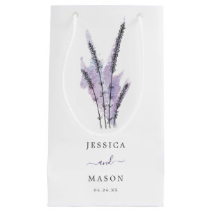 Minimal Lavender Hotel Wedding Geschenktasche Kleine Geschenktüte