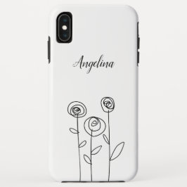 Minimal leicht Zeichnend Blume Case-Mate iPhone Hülle