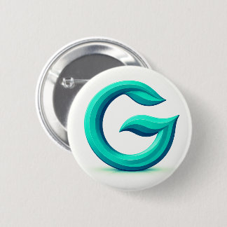 Minimal Letter G Button | Modern Initial Badge 