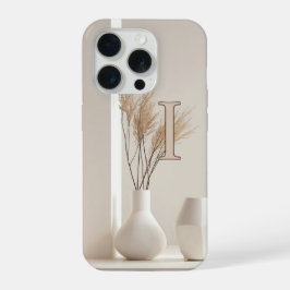 Minimal Letter I Phone Case – Aesthetic Monogram A iPhone 15 Pro Hülle