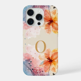 Minimal Letter O Phone Case – Calm Abstract Design iPhone 15 Pro Hülle