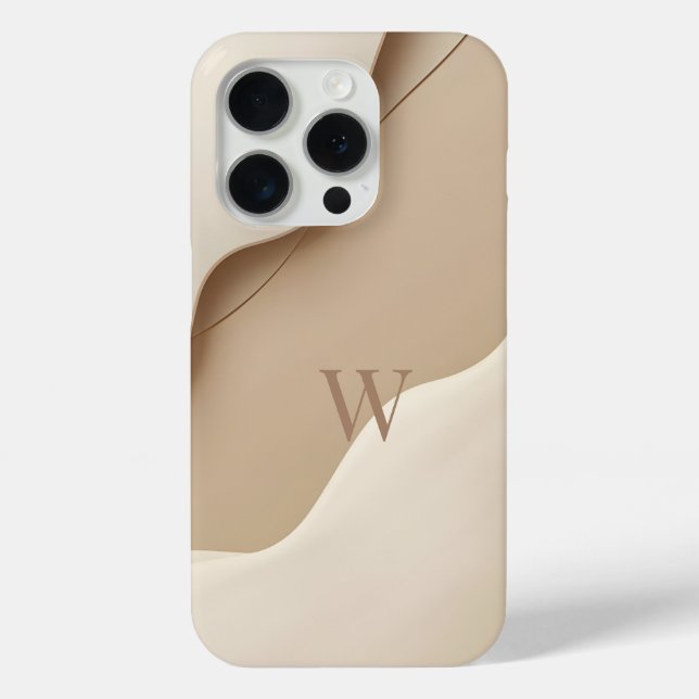 Minimal Letter W Phone Case – Aesthetic Monogram (Rückseite)