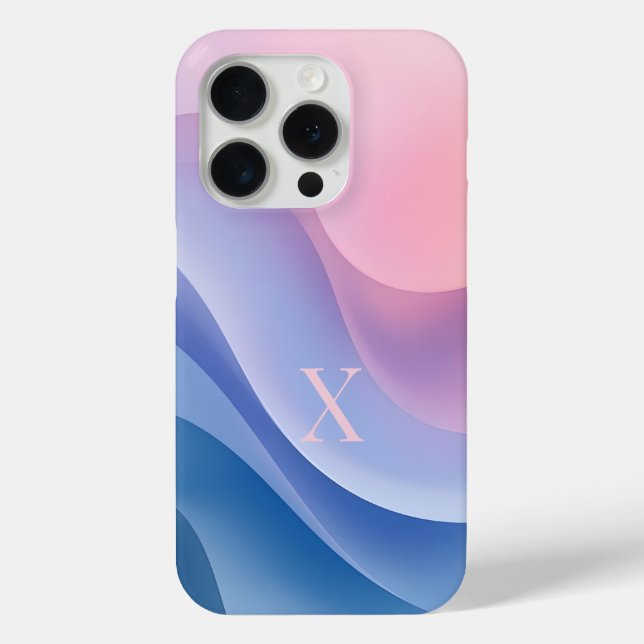Minimal Letter X Phone Case – Modern Monogram Desi (Rückseite)