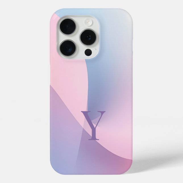 Minimal Letter Y Phone Case – Aesthetic Abstract D (Rückseite)